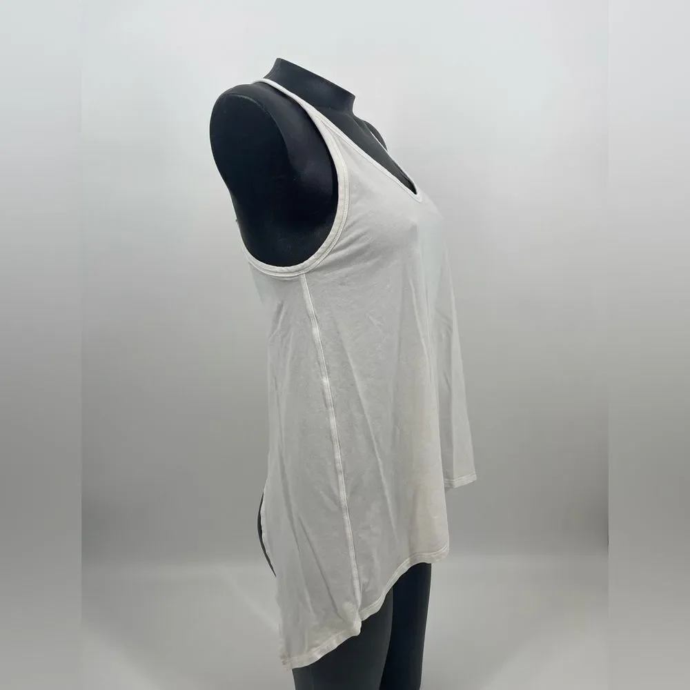 Lululemon white cross back tank